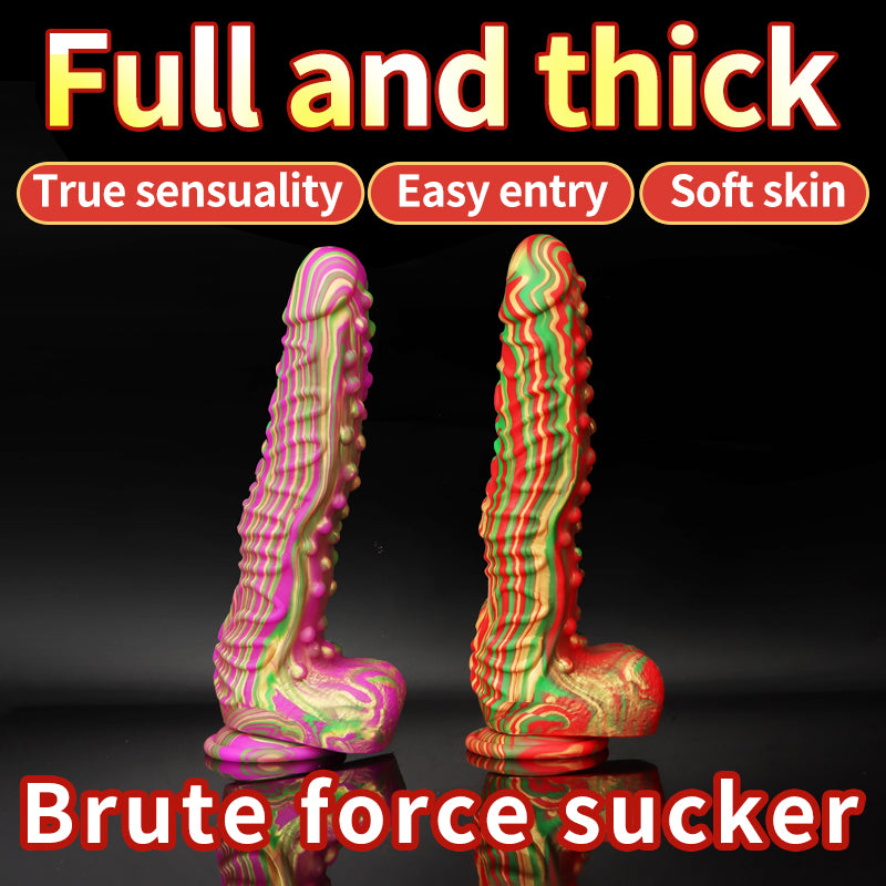 Loviss Silicone Monster Dildo Alien Dong with Suction Cup 10.43 inches