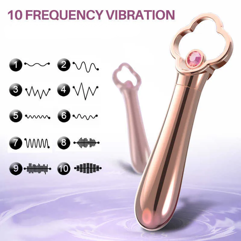 Gold Jewelry Vibration Massage Bullet Adult Products Female Masturbation Sex Toy