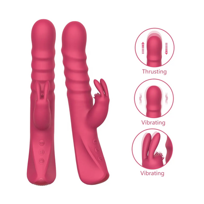 Loviss Liquid Silicone Thrusting Rechargeable Rabbit Vibrator