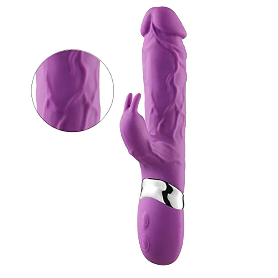 Loviss Veined BBC Dildo Large Rabbit Vibrator G-Spot Massager