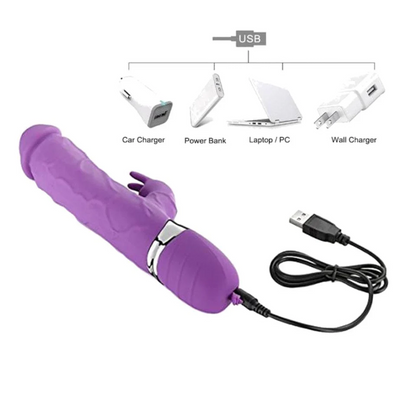 Loviss Veined BBC Dildo Large Rabbit Vibrator G-Spot Massager