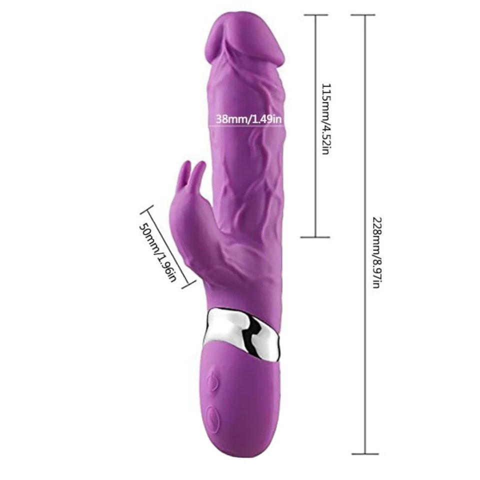 Loviss Veined BBC Dildo Large Rabbit Vibrator G-Spot Massager LOVISS Loviss Veined BBC Dildo Large Rabbit Vibrator G-Spot Massager LOVISS