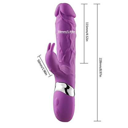 Loviss Veined BBC Dildo Large Rabbit Vibrator G-Spot Massager