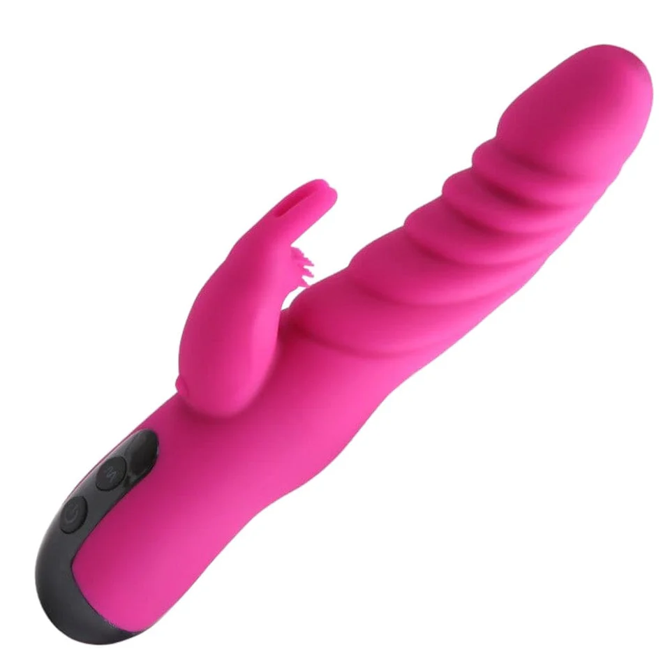 Loviss Wavy Ridges Dildo Leistungsstarker Rabbit-G-Punkt-Vibrator