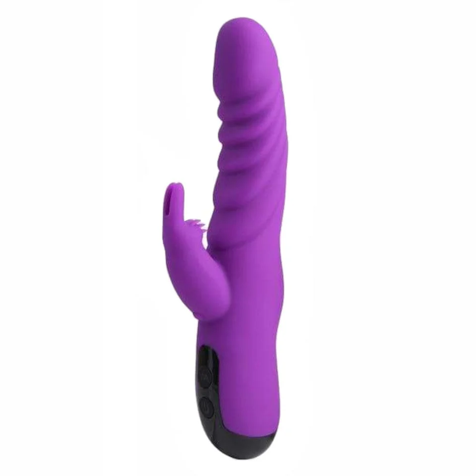 Loviss Wavy Ridges Dildo Leistungsstarker Rabbit-G-Punkt-Vibrator