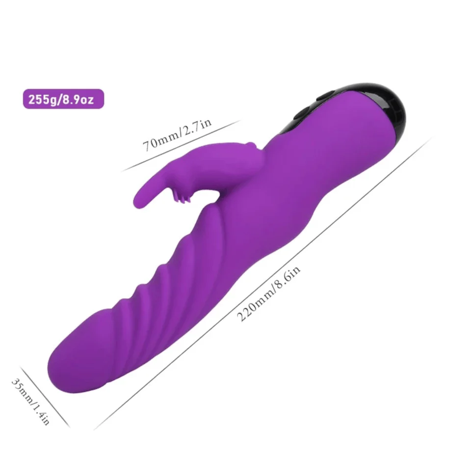 Loviss Wavy Ridges Dildo Leistungsstarker Rabbit-G-Punkt-Vibrator