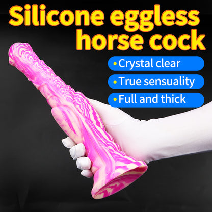 Loviss Silicone Horse Cock Dildo Alien Dong with Suction Cup 11.81 inches