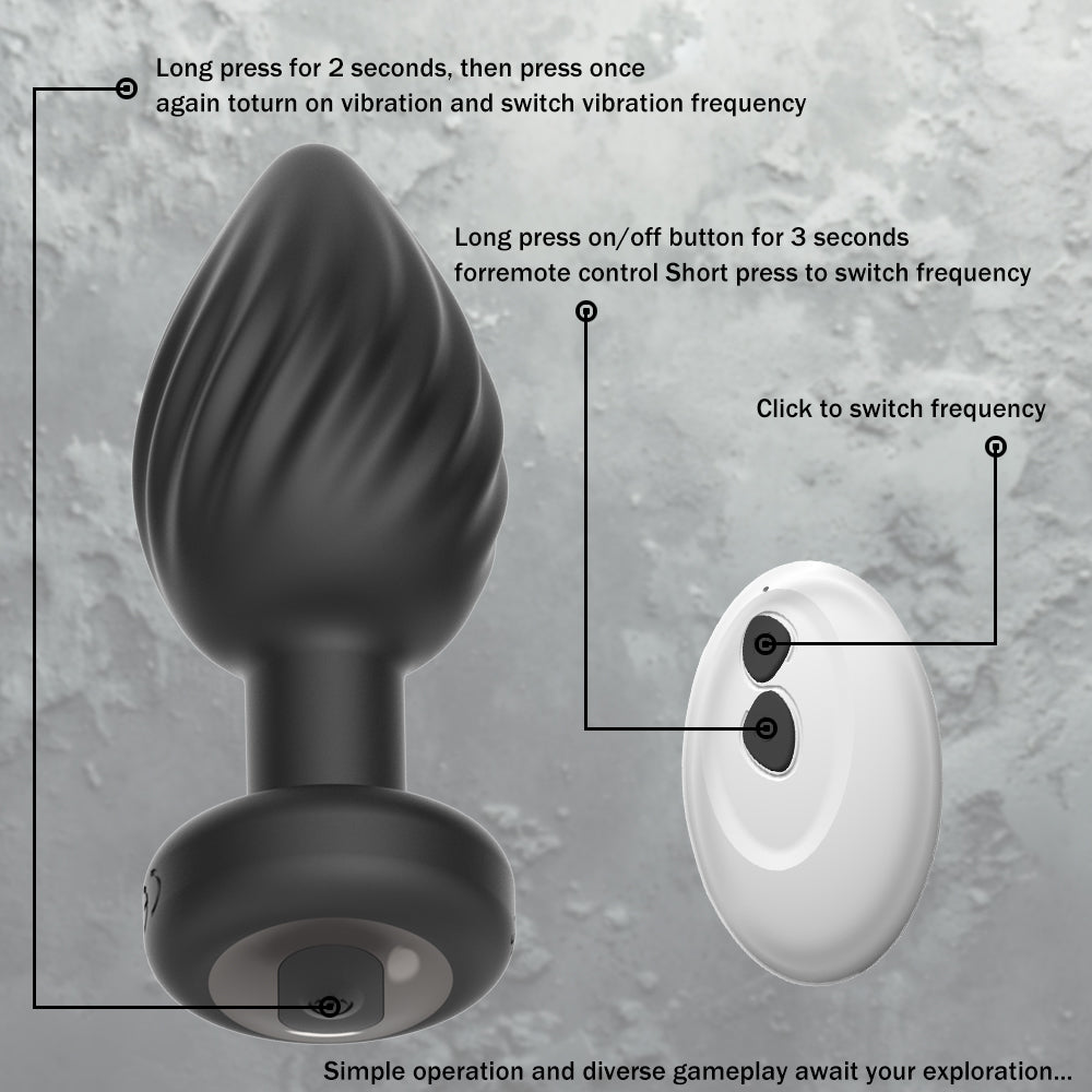 Loviss – Gyring-Analplug mit Fernbedienung