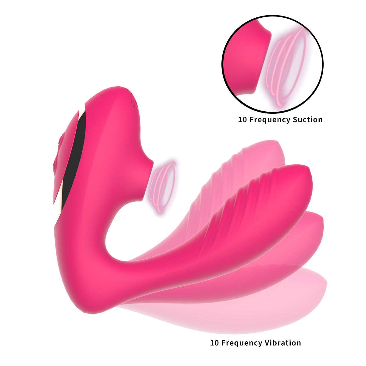 Suction Vibrator G-spot Massger Sex Toy Clitoral Stimulator