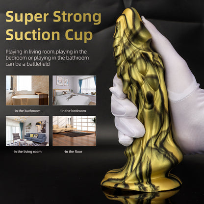 Loviss Silicone Dragon Dildo Alien Dong Multiple Colors with Suction Cup