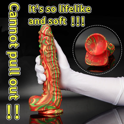 Loviss Silicone Monster Dildo Alien Dong with Suction Cup 10.43 inches