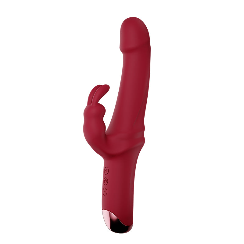 Rabbit Vibrator Clitoris and G-Spot with 10 Vibration Modes Waterproof Rabbit Dildo Vibrators Silent Erotic Fur G-Spot Vaginal Massage Sex Toys Suitable for Women and Couples