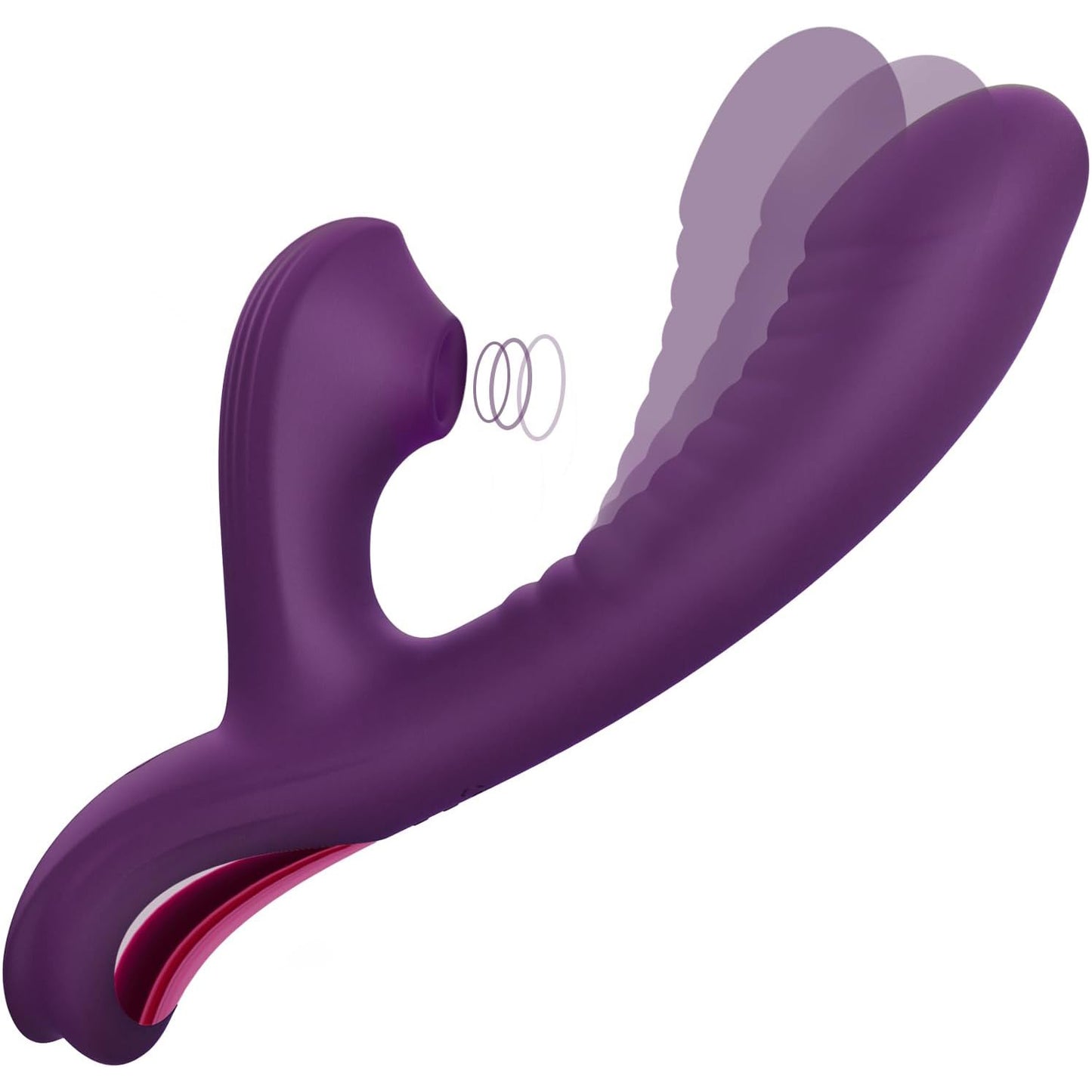 Vibromasseur suceur de lapin Loviss Beta Come-Hither pour la stimulation du point G clitoridien 