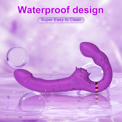 Vibrador de silicona para mujeres, masturbador vaginal femenino inalámbrico con correa, productos eróticos, consolador doble, punto G, juegos sexuales, juguete sexual para parejas, juguete para adultos, masajeador