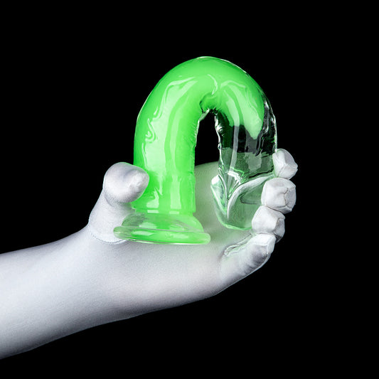 Loviss Dual-Layer Dildo Fluorescent Green mit Saugnapf