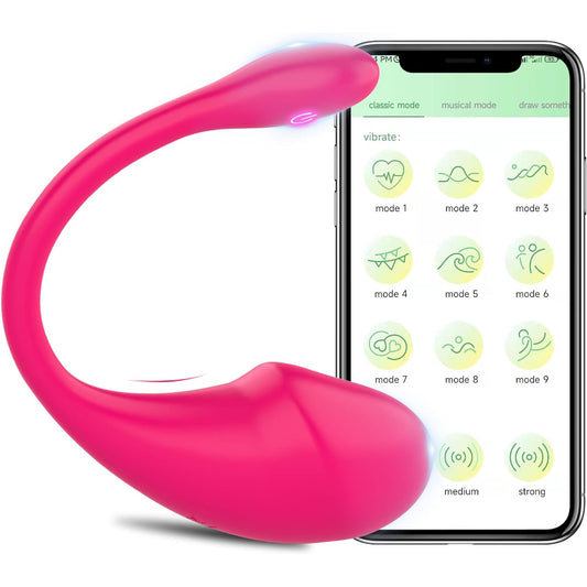 Vibrador Love Egg recargable controlado por aplicación Loviss