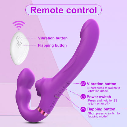 Vibrador de silicona para mujeres, masturbador vaginal femenino inalámbrico con correa, productos eróticos, consolador doble, punto G, juegos sexuales, juguete sexual para parejas, juguete para adultos, masajeador