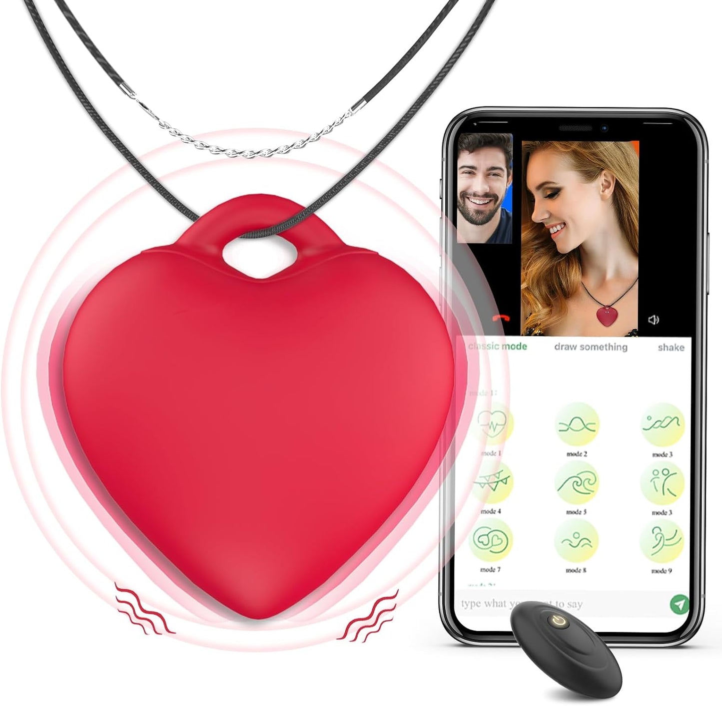 Loviss Heart Shape Mini Clit Vibrators with App and Remote Control 2in –  LOVISS