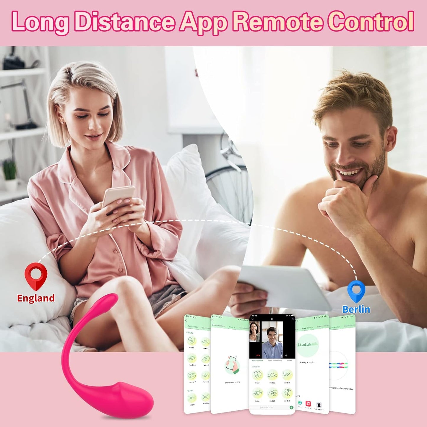 Loviss App Controlled Rechargeable Love Egg Vibrator