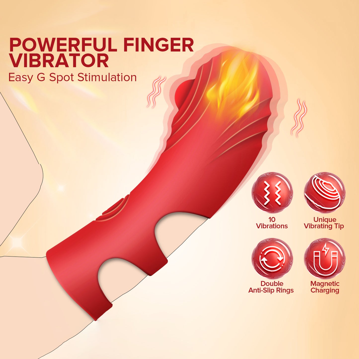 Loviss Finger Vibe G-Punkt Flapper Vibrator 