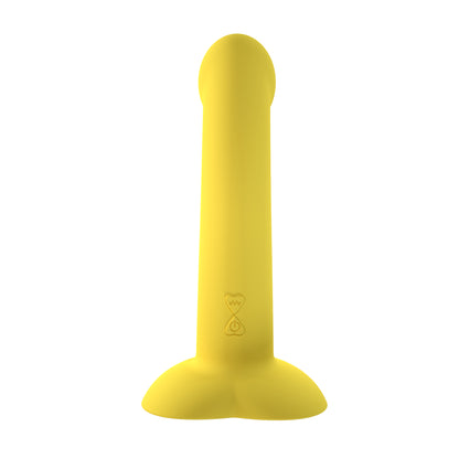 Consolador vibrador recargable con ventosa de silicona líquida curvada Loviss de 7 pulgadas