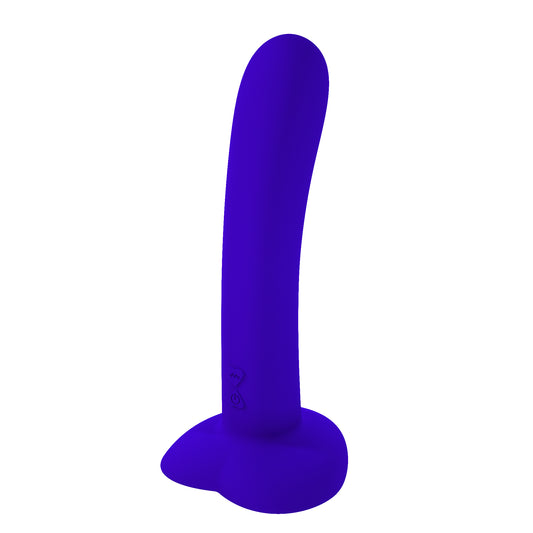 Consolador vibrador recargable con ventosa de silicona líquida Loviss de 7,3 pulgadas