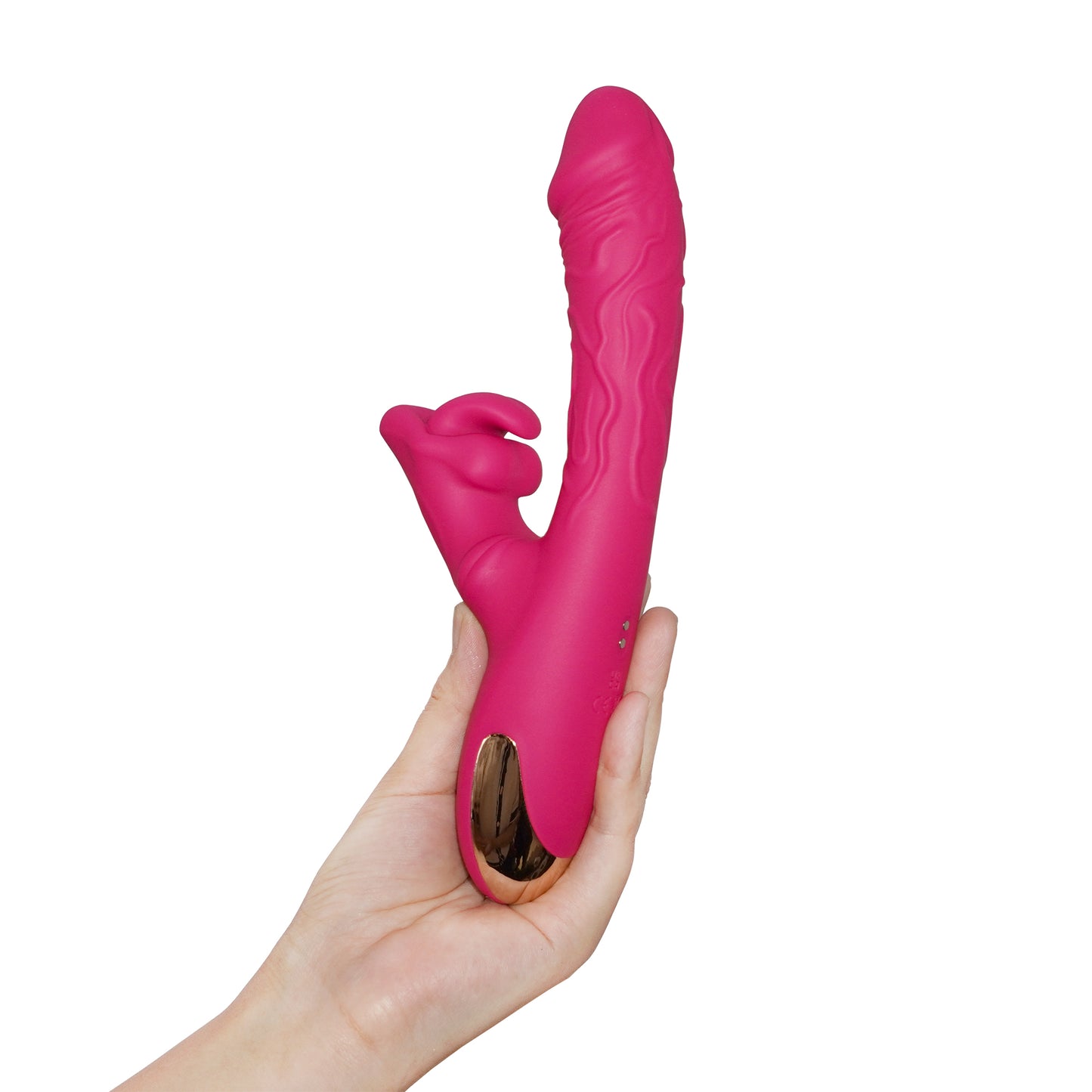 Vibrador de conejo con ondas de lengua Aria