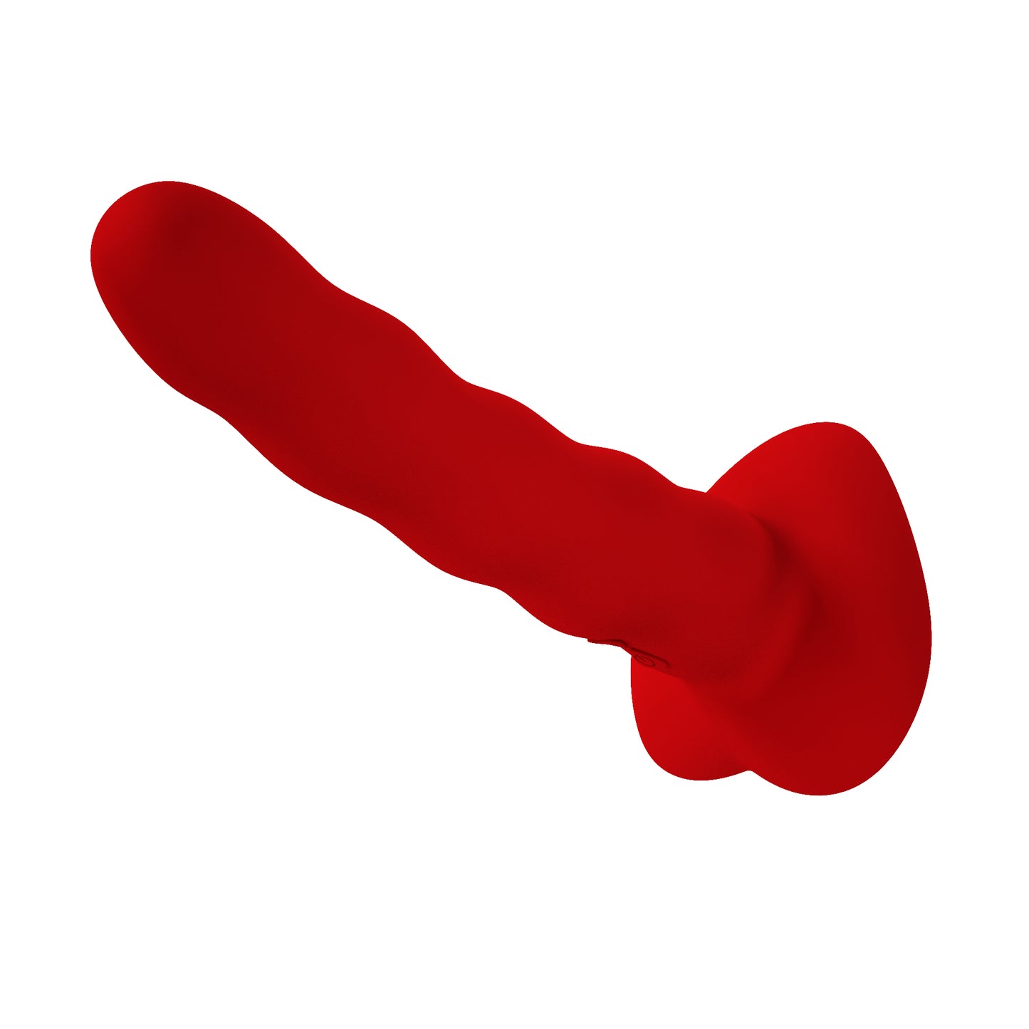 Loviss Ripple Flüssigsilikon Saugnapf Wiederaufladbarer Vibrator Dildo 7,1 Zoll