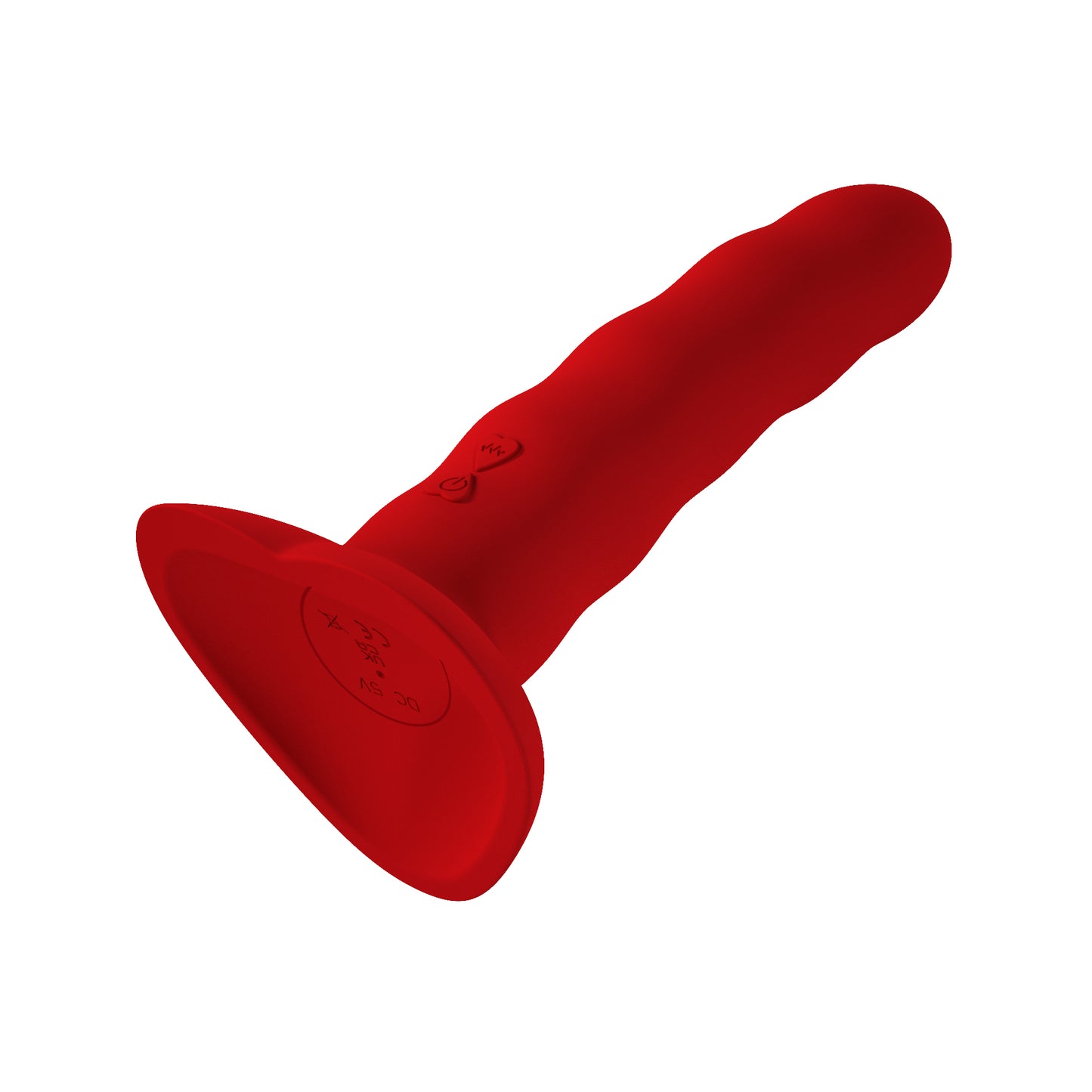 Loviss Ripple Flüssigsilikon Saugnapf Wiederaufladbarer Vibrator Dildo 7,1 Zoll