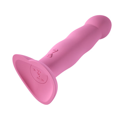 Loviss Ripple Large Liquid Silicone Suction Cup Rechargeable Vibrator Dildo 7.5 Inch