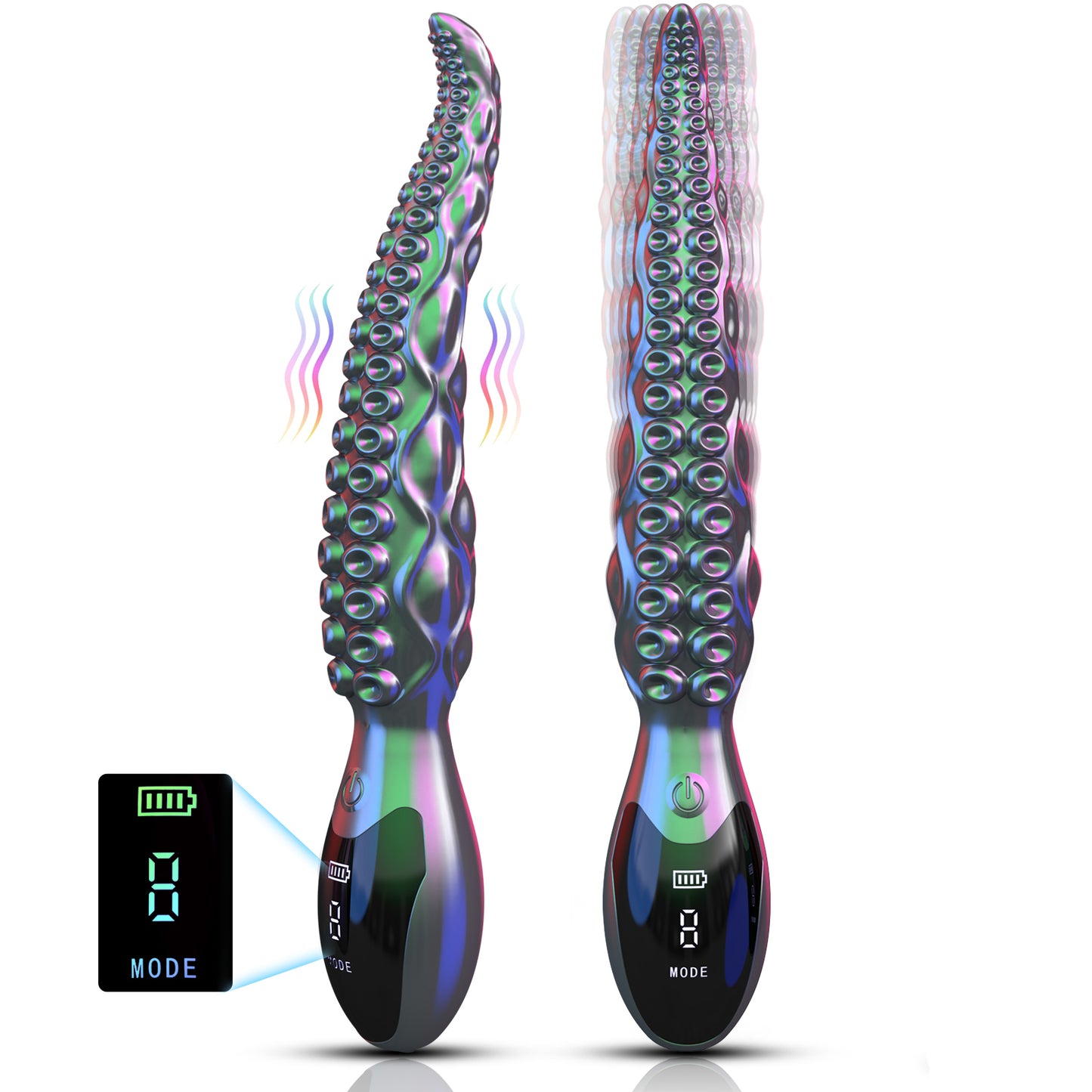 Gode ​​tentacule Loviss 10,6" énorme plug anal monstre avec écran LED