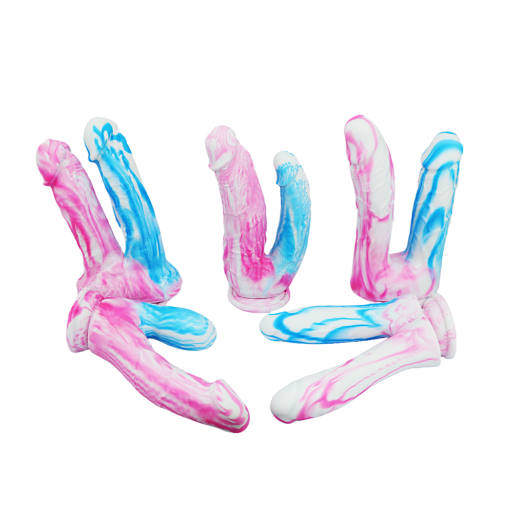 Loviss Silicone Realistic Double-Ended Colorful Dildo