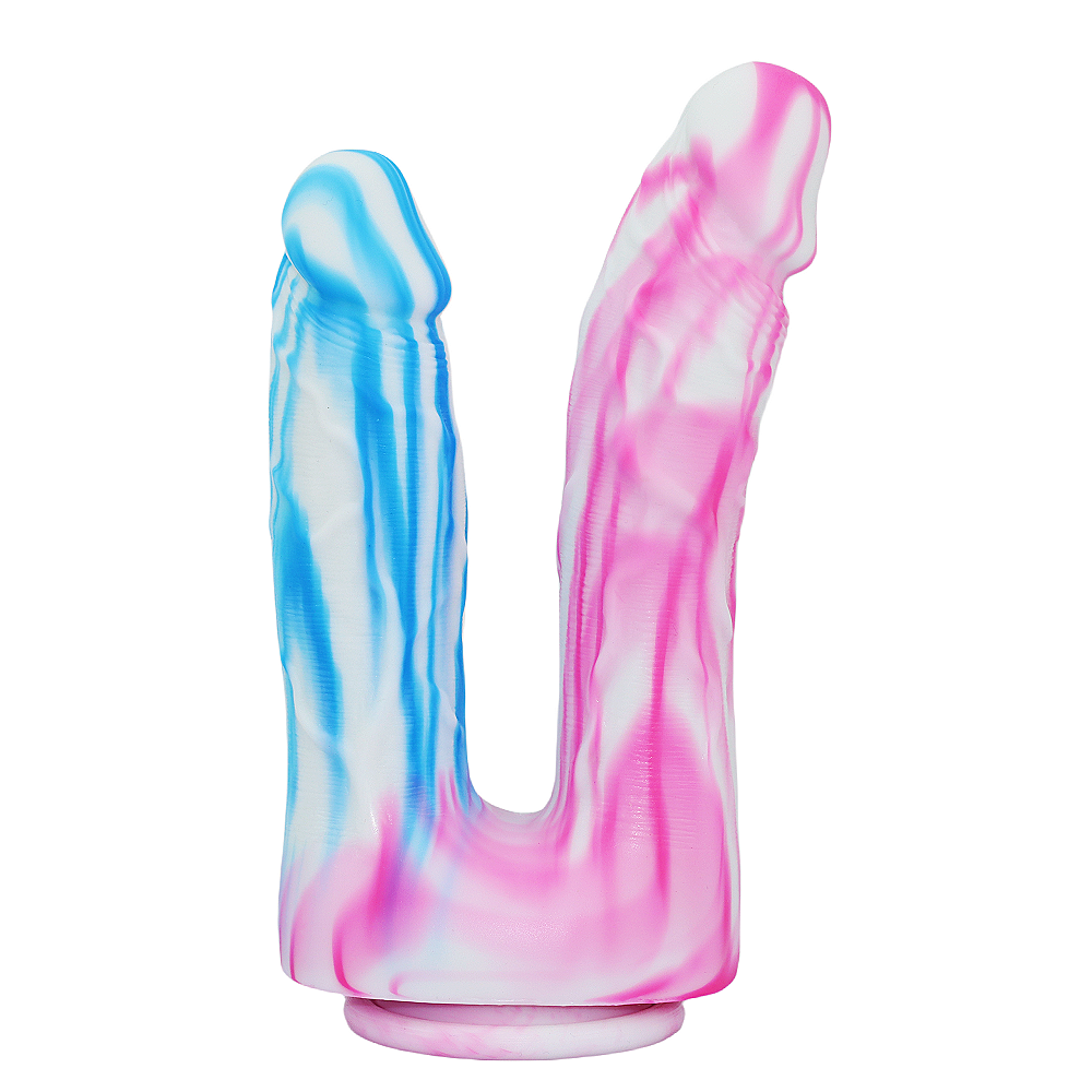 Loviss Silicone Realistic Double-Ended Colorful Dildo