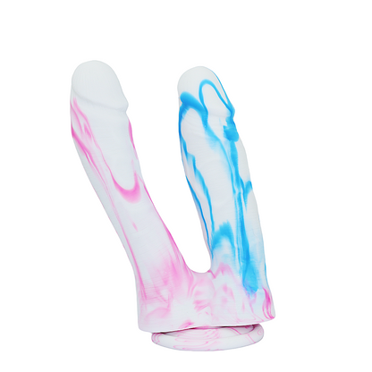 Loviss Silicone Realistic Double-Ended Colorful Dildo