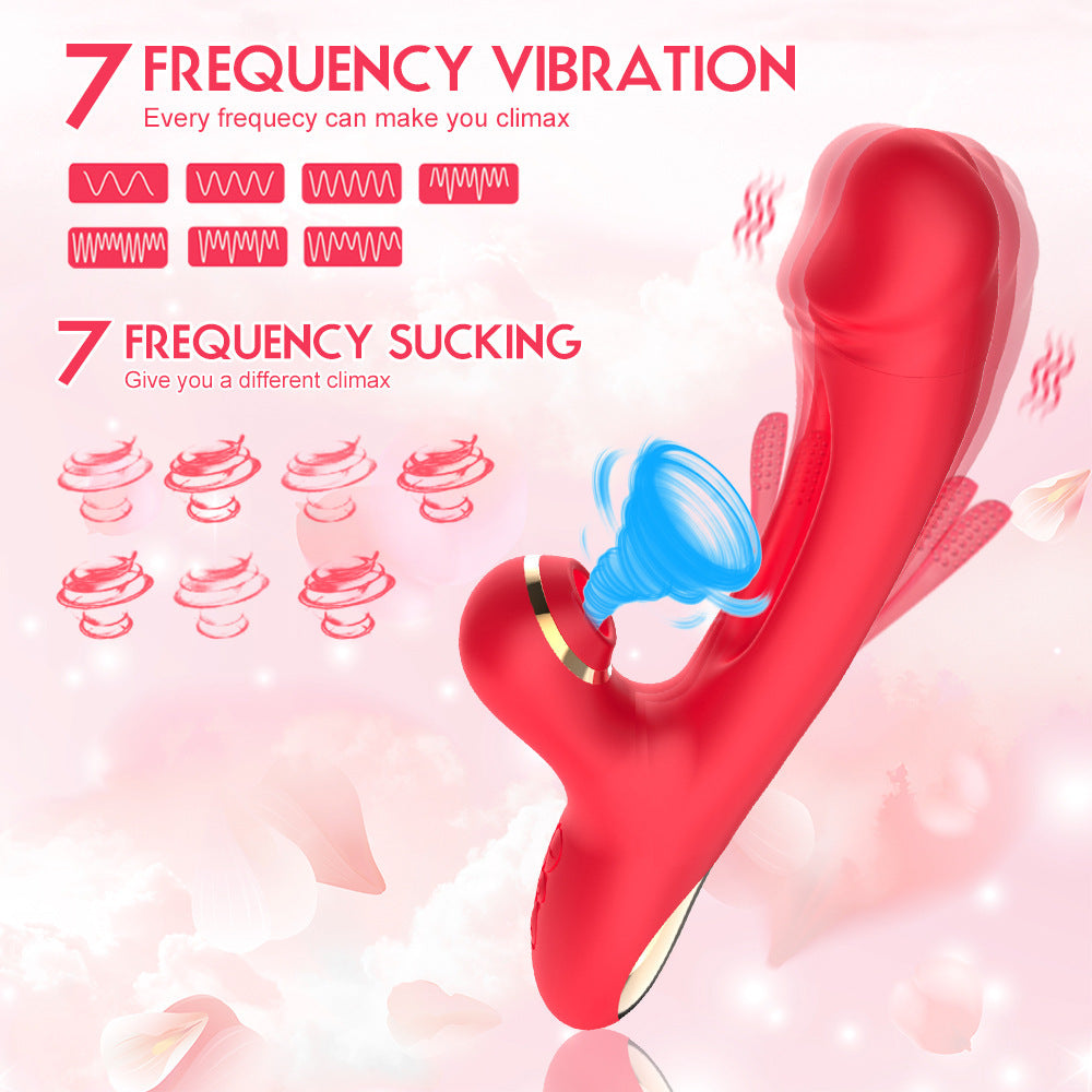 Loviss G-spot Flapper Vibrator Rabbit Stimulator with Suction