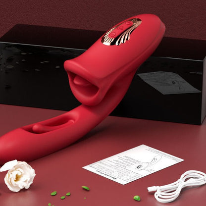 Loviss Tongue Lips Flapping Flicker G-spot Vibrator LOVISS Loviss Tongue Lips Flapping Flicker G-spot Vibrator LOVISS