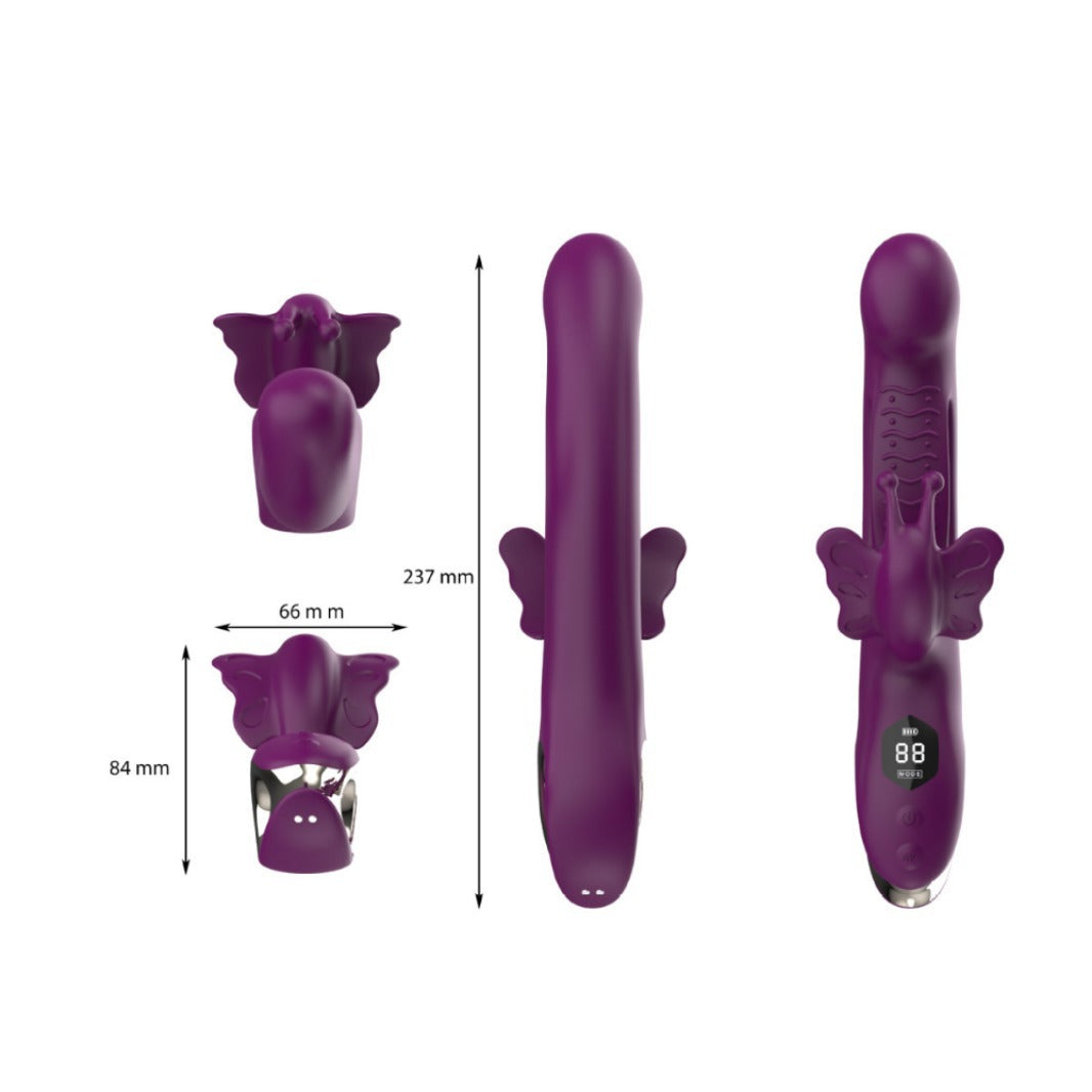 Loviss Butterfly Clitoral Rabbit Vibrator