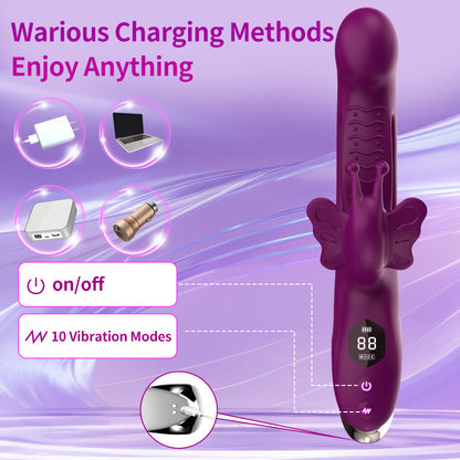 Loviss Butterfly Clitoral Rabbit Vibrator