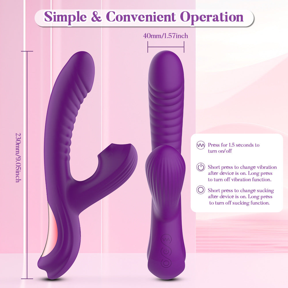 Loviss Suction G-spot Wiggling Rabbit Vibrator