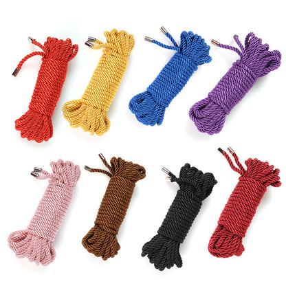 Metal Head 5 Meters Silk Rope Training Binding Restraint Torture Device 10 Meters Rope Alternative Toys Adult Sex Toys Bondage