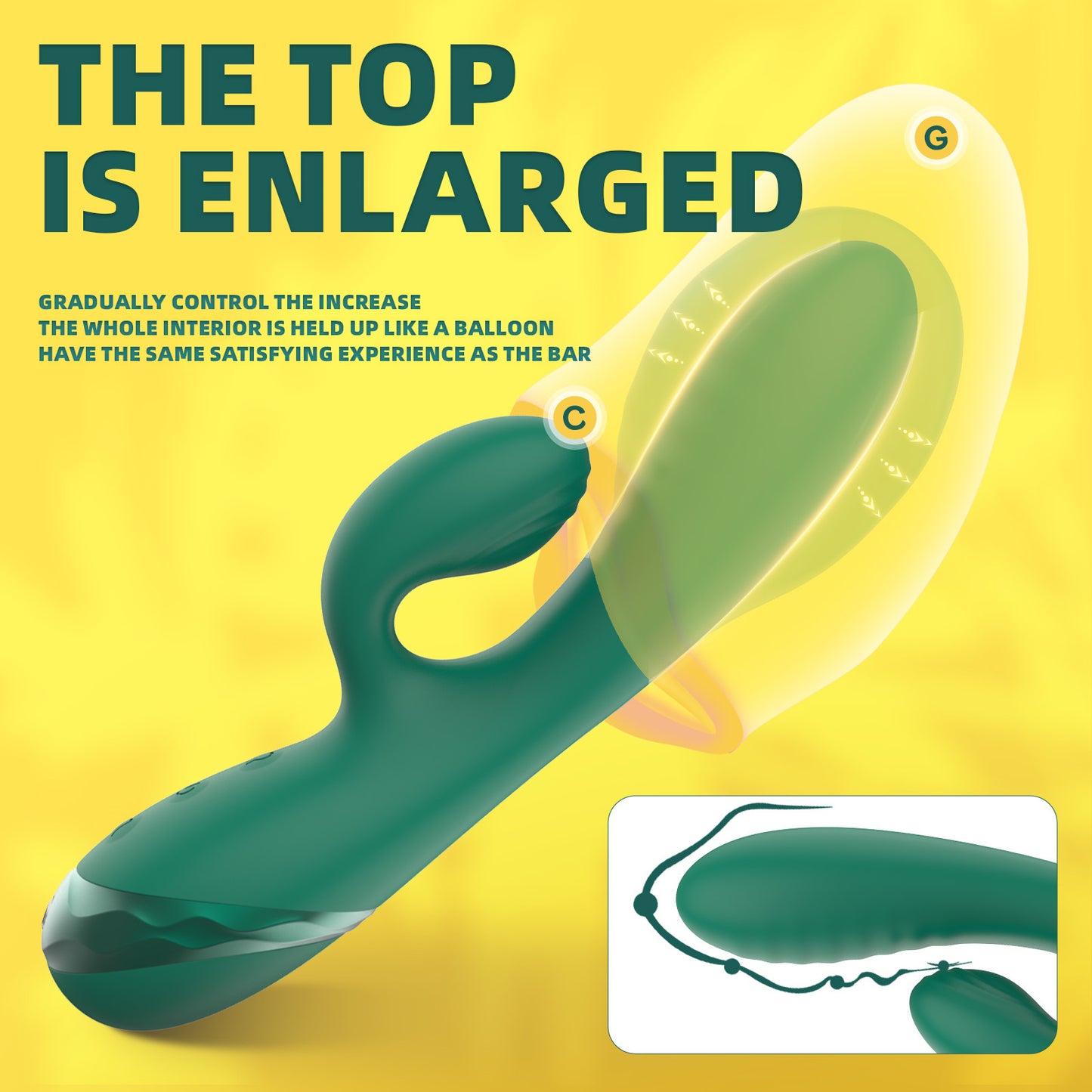 Loviss Inflatable G-spot Rabbit Vibrator