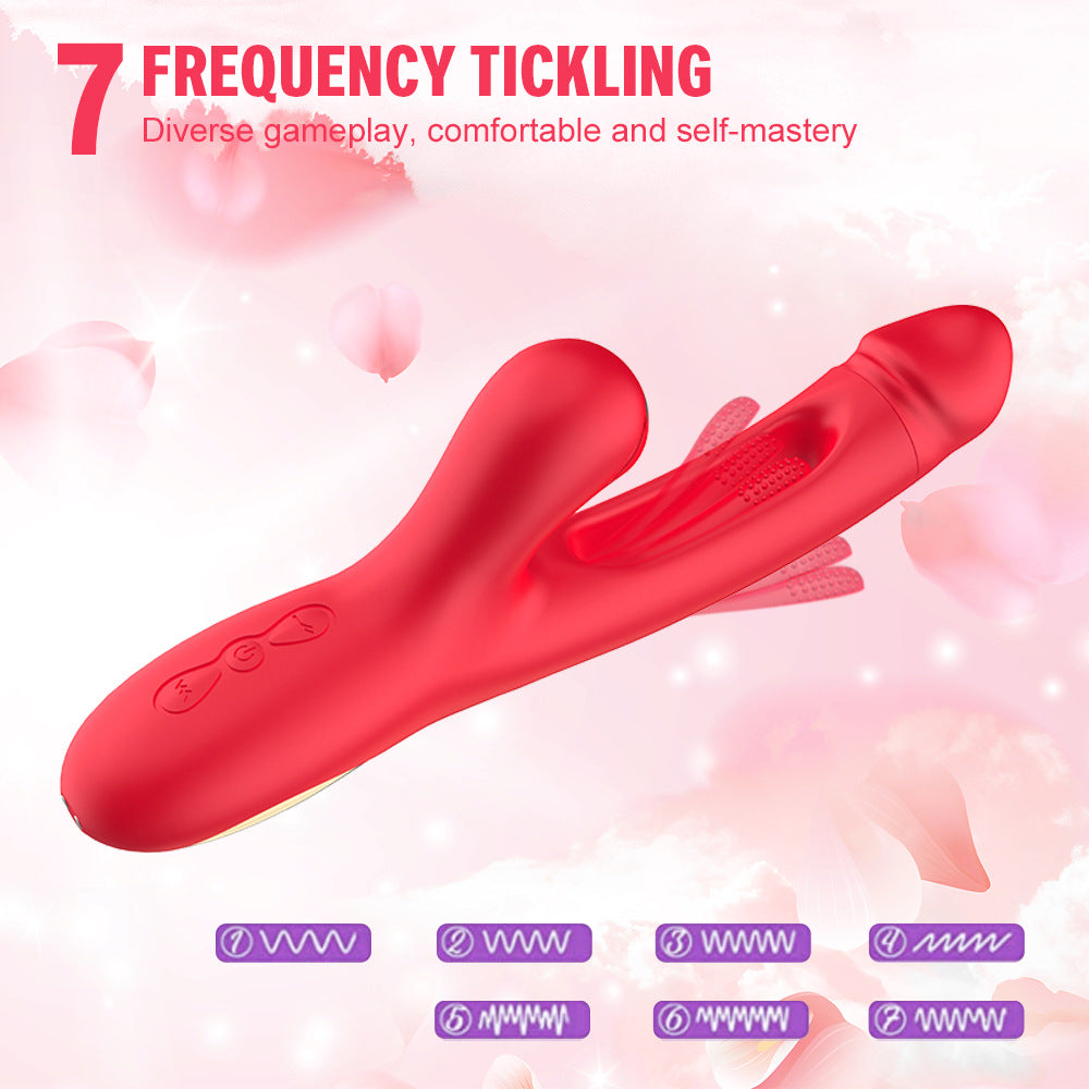 Loviss G-spot Flapper Vibrator Rabbit Stimulator with Suction