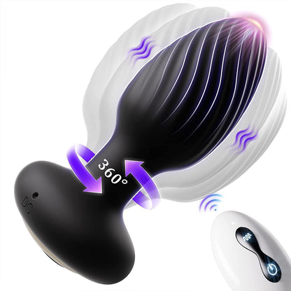 Loviss Rotating Anal Plug with Vibration and Remote Control