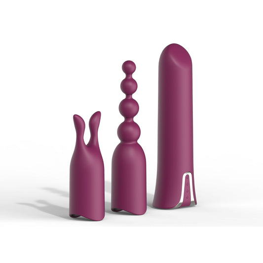 Loviss Rechargeable Mini Bullet Vibrator and Sleeve Set (3 Piece)