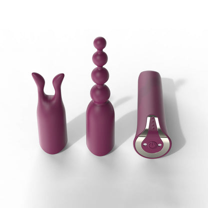 Loviss Wiederaufladbarer Mini-Bullet-Vibrator und Sleeve-Set (3-teilig)