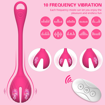 Dual Egg Kegal Ball Massager Vibrator Erwachsene Spielzeug Stimulator Fernbedienung Ei