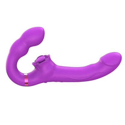 Vibrador de silicona para mujeres, masturbador vaginal femenino inalámbrico con correa, productos eróticos, consolador doble, punto G, juegos sexuales, juguete sexual para parejas, juguete para adultos, masajeador