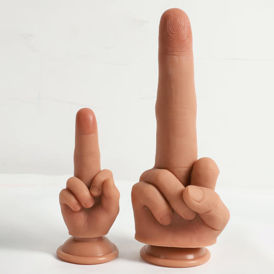 Gode ​​réaliste en silicone avec ventouse Loviss Finger