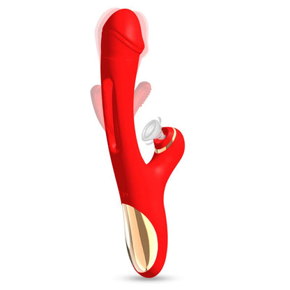 Loviss G-spot Flapper Vibrator Rabbit Stimulator with Suction