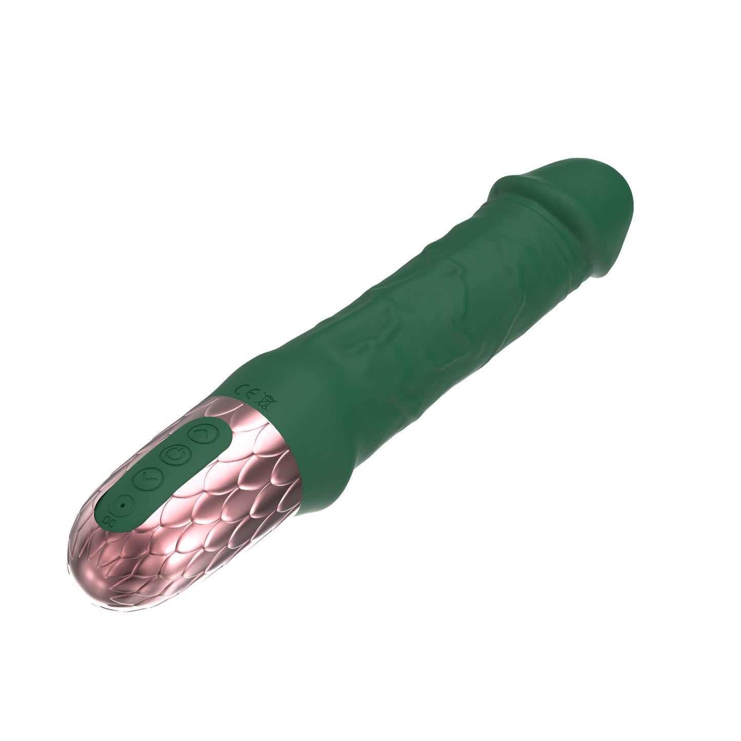 Consolador vibrador realista de silicona de gran tamaño de 21 cm/8,2 pulgadas de Loviss Driller De Luxe